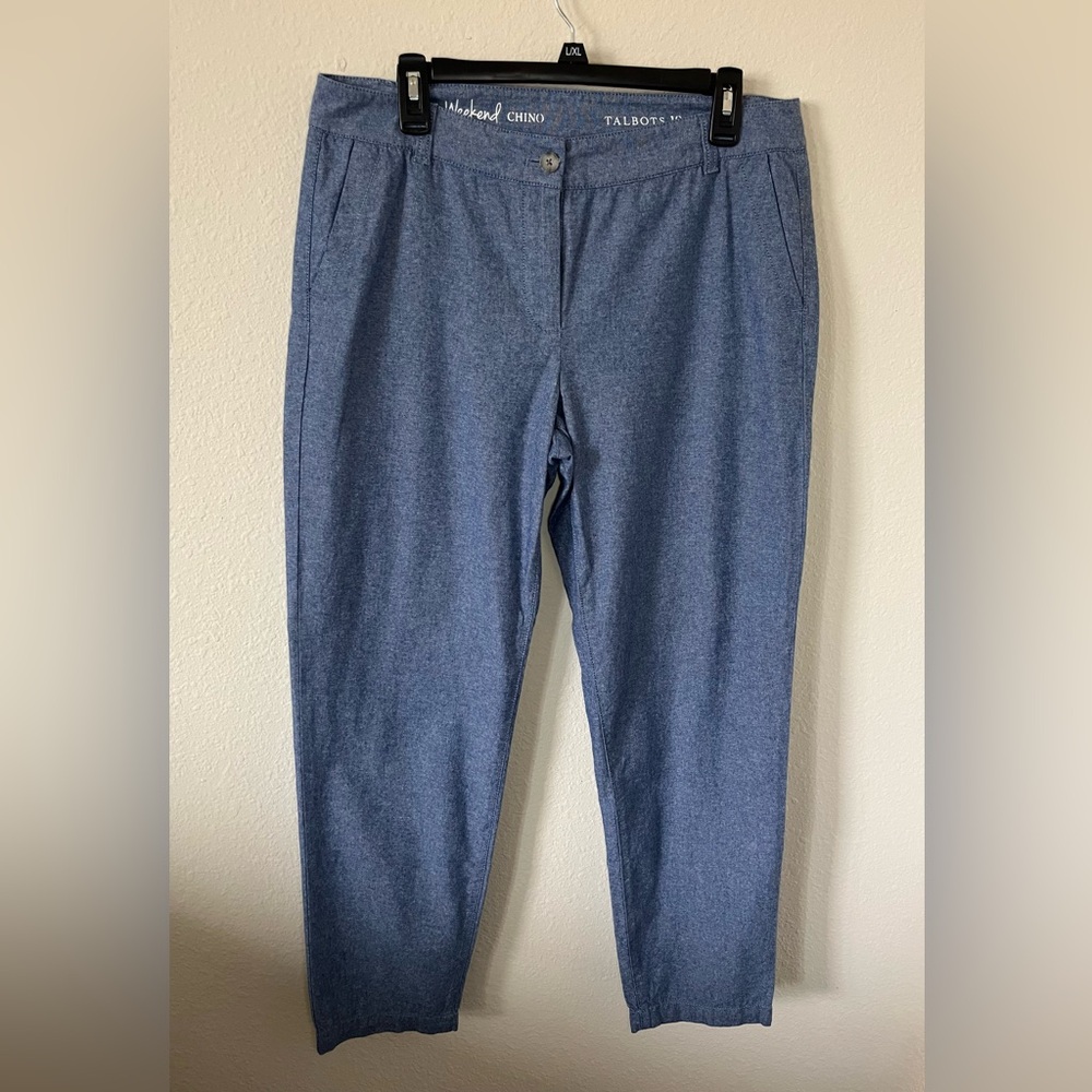 Talbots denim colored pants, Size 10